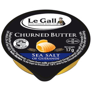 Le Gall Salted Churned Butter Portion Cup - .06 oz, 48/Case