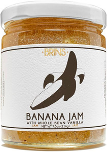 Brins Banana Jam with Whole Bean Vanilla, 7.5 oz - Pack of 2 Brins Banana Jam with Whole Bean Vanilla, 7.5 oz - Pack of 2