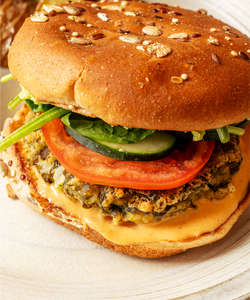 Atlantic Sea Farms Ginger Sesame Sea Veggie Burger, 2.5 oz - 24/Case Atlantic Sea Farms Ginger Sesame Sea Veggie Burger, 2.5 oz - 24/Case