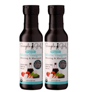 Simple Girl Organic Balsamic Vinaigrette Sugar Free Salad Dressing - 12 oz - Certified Organic - Kosher - Gluten Free - Vegan - Carb Free - Fat Free - Low Calorie Diet Friendly - Pack of 2 Simple Girl Organic Balsamic Vinaigrette Sugar Free Salad Dressing - 12 oz - Certified Organic - Kosher - Gluten Free - Vegan - Carb Free - Fat Free - Low Calorie Diet Friendly - Pack of 2