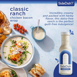 SideDish, Refined Sugar Free Salad Dressing, Seed Oil Free - Classic Ranch Salad Dressing - Pack of 3 SideDish, Refined Sugar Free Salad Dressing, Seed Oil Free - Classic Ranch Salad Dressing - Pack of 3