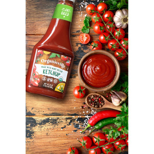 Organicville Organic Ketchup - Tomato Ketchup, Gluten Free, Non-GMO, Vegan, USDA Organic, Made with Agave Nectar, Plant-Based Ketchup, Squeeze Bottle - Pack of 4 Organicville Organic Ketchup - Tomato Ketchup, Gluten Free, Non-GMO, Vegan, USDA Organic, Made with Agave Nectar, Plant-Based Ketchup, Squeeze Bottle - Pack of 4
