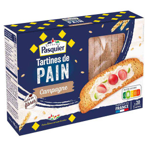 Brioche Pasquier - Country Bread Toasts, 6.3 oz - Pack of 2 Brioche Pasquier - Country Bread Toasts, 6.3 oz - Pack of 2