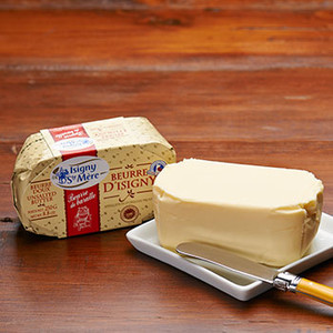 Isigny Beurre de Baratte Butter, Unsalted - 8.8 oz - 10/Case Isigny Beurre de Baratte Butter, Unsalted - 8.8 oz - 10/Case