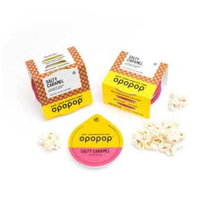 Opopop Gluten Free, Non-GMO Microwave Popcorn Pop Cups - Salty Caramel - Gourmet Kernels & Popcorn Flavoring - Pack of 6 Opopop Gluten Free, Non-GMO Microwave Popcorn Pop Cups - Salty Caramel - Gourmet Kernels & Popcorn Flavoring - Pack of 6