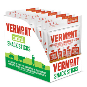 Vermont Smoke & Cure Uncured Pepperoni Turkey Stick Go Packs - Protein Snacks, No Antibiotics or Added Hormones, Hiking Snacks - 3 oz, Pack of 8 Vermont Smoke & Cure Uncured Pepperoni Turkey Stick Go Packs - Protein Snacks, No Antibiotics or Added Hormones, Hiking Snacks - 3 oz, Pack of 8
