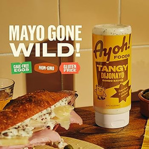Ayoh Foods, Mayo Gone Wild, Tangy Dijonayo - Made by Molly Baz, 12 oz Bottles - Pack of 2 Ayoh Foods, Mayo Gone Wild, Tangy Dijonayo - Made by Molly Baz, 12 oz Bottles - Pack of 2