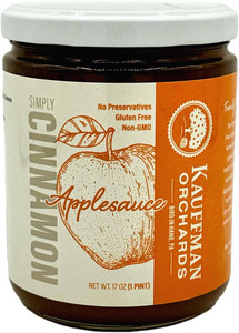 Kauffman Orchards Simply Cinnamon Applesauce, No Sugar Added, Made in Small Batches, 17 oz - Pack of 6 Kauffman Orchards Simply Cinnamon Applesauce, No Sugar Added, Made in Small Batches, 17 oz - Pack of 6
