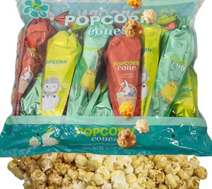Popcorn Variety Cones, Non-GMO - Churro, Kettle and Caramel Corn - Pack of 12 Popcorn Variety Cones, Non-GMO - Churro, Kettle and Caramel Corn - Pack of 12