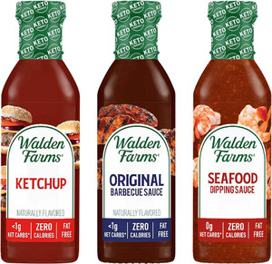 Walden Farms Calorie Free Ketchup - Gluten Free, Sugar Free Ketchup,Seafood Sauce & Original BBQ Sauce , 12 oz - Pack of 3 Walden Farms Calorie Free Ketchup - Gluten Free, Sugar Free Ketchup,Seafood Sauce & Original BBQ Sauce , 12 oz - Pack of 3