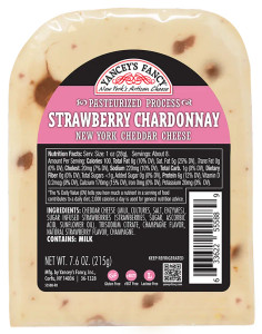 Yancey's Fancy Strawberry Chardonnay Cheddar Cheese, 7.6 oz Yancey's Fancy Strawberry Chardonnay Cheddar Cheese, 7.6 oz