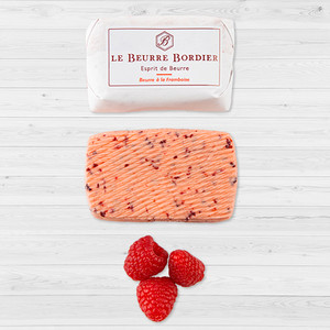 Churned Seasonal Raspberry Butter by Bordier - 4.4 oz | Hand-made, Grass Fed | Imported from France - Pack of 3 Churned Seasonal Raspberry Butter by Bordier - 4.4 oz | Hand-made, Grass Fed | Imported from France - Pack of 3