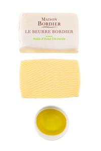 Churned Lemon Olive Oil Butter by Bordier - 4.4 oz | Hand-made, Grass Fed | Imported from France - Pack of 3 Churned Lemon Olive Oil Butter by Bordier - 4.4 oz | Hand-made, Grass Fed | Imported from France - Pack of 3