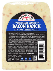 Yancey's Fancy Bacon Ranch Cheddar Cheese, 7.6 oz Yancey's Fancy Bacon Ranch Cheddar Cheese, 7.6 oz