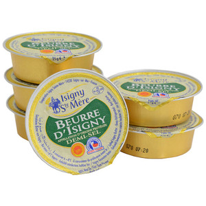 Isigny Beurre D'Isigny Butter Portion Cups, Salted Demi Sel - 1 oz - includes 48 Isigny Beurre D'Isigny Butter Portion Cups, Salted Demi Sel - 1 oz - includes 48