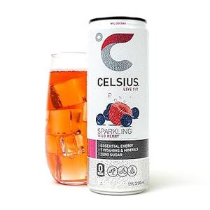 CELSIUS Sparkling Wild Berry, Functional Essential Energy Drink, 12 oz - Pack of 12 CELSIUS Sparkling Wild Berry, Functional Essential Energy Drink, 12 oz - Pack of 12