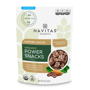 Navitas Organics Superfood Power Snacks, Coffee Cacao, 8 oz. Bag, 11 Servings — Organic, Non-GMO, Gluten-Free - Pack of 2 Navitas Organics Superfood Power Snacks, Coffee Cacao, 8 oz. Bag, 11 Servings — Organic, Non-GMO, Gluten-Free - Pack of 2