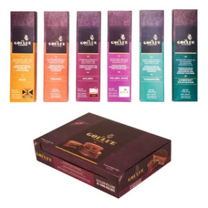 LA GOULUE CHOCOLATIER - Gourmet Dark Chocolate Filled with Wine Varietals – Cabernet Sauvignon, Malbec, Torrontes White Malbec Rose Wine Infused Artisan Chocolates Beer and Orange - Perfect for Gifting and Wine Lover, 6 Bars LA GOULUE CHOCOLATIER - Gourmet Dark Chocolate Filled with Wine Varietals – Cabernet Sauvignon, Malbec, Torrontes White Malbec Rose Wine Infused Artisan Chocolates Beer and Orange - Perfect for Gifting and Wine Lover, 6 Bars