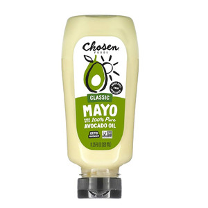 Chosen Foods 100% Avocado Oil-Based Classic Squeeze Mayonnaise, 11.25 oz, Non-GMO, Low-Carb, Keto Diet Friendly, Mayo for Sandwiches, Dressings and Sauces, Made with Cage Free Eggs - Pack of 2 Chosen Foods 100% Avocado Oil-Based Classic Squeeze Mayonnaise, 11.25 oz, Non-GMO, Low-Carb, Keto Diet Friendly, Mayo for Sandwiches, Dressings and Sauces, Made with Cage Free Eggs - Pack of 2