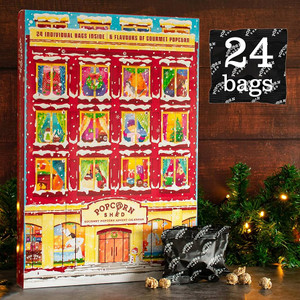 Gourmet Popcorn Christmas Advent Calendar 2025, 24 Days of Popcorn - 6 Luxury Flavors, All Natural and Vegetarian Foodie Gift Gourmet Popcorn Christmas Advent Calendar 2025, 24 Days of Popcorn - 6 Luxury Flavors, All Natural and Vegetarian Foodie Gift