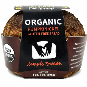 Simple Kneads Organic Pumpkinickel Bread, Gluten Free - Pack of 2 Simple Kneads Organic Pumpkinickel Bread, Gluten Free - Pack of 2