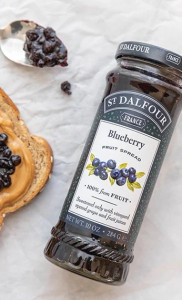 St. Dalfour Blueberry Fruit Spread - 10oz - 100% from Fruit, No Artificial Ingredients, Non-GMO, No Cane Sugars, All Natural, Made in France - Pack of 2 St. Dalfour Blueberry Fruit Spread - 10oz - 100% from Fruit, No Artificial Ingredients, Non-GMO, No Cane Sugars, All Natural, Made in France - Pack of 2