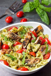 Pesto Pasta with Grilled Chicken Pesto Pasta with Grilled Chicken