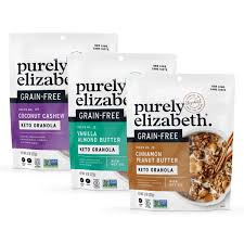 Purely Elizabeth Best Sellers Variety Pack, Made with Nuts and Seeds, Grain-Free, Gluten-Free, Non-GMO, 8 oz - Pack of 3