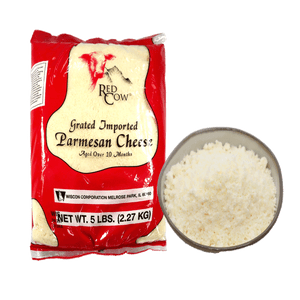 Red Cow Grated Imported Parmesan Cheese, 5 lb – 4/Case