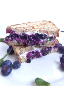 Blueberry Basil & Goat Cheese Panini Sandwich Blueberry Basil & Goat Cheese Panini Sandwich