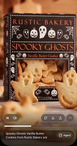 Spooky Ghosts Vanilla Butter Cookies