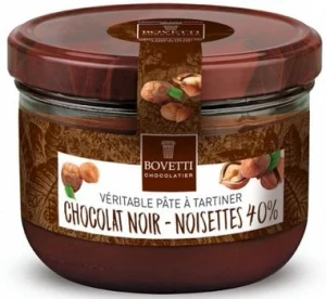 Bovetti Dark Chocolate & Hazelnut Spread, 7 oz (200g)