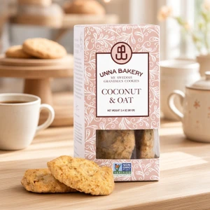 Unna Bakery Swedish Coconut Oat Butter Cookies