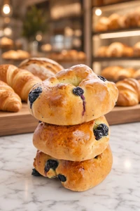 Soft Bakery Style Gluten-Free Blueberry Bagels, includes 4