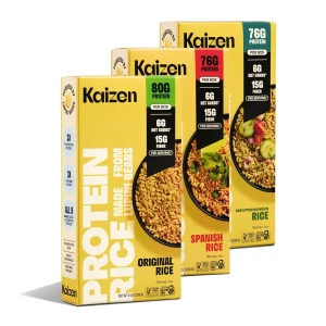 Kaizen Low Carb Rice Variety Pack 8 oz each | Original, Spanish & Mediterranean | 3-Pack