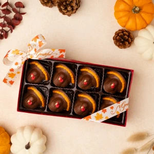 Chocolate Turkey Place Settings – Set of 8 Milk, Dark or White
