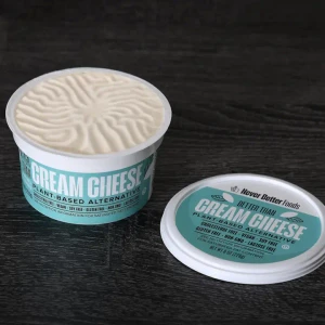 Never Better Plant-Based Cream Cheese — 8-Pack  8 × 8 oz tubs (64 oz total)