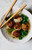 Ginger Chicken Meatballs With Chinese Broccoli Ginger Chicken Meatballs With Chinese Broccoli