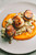 Seared Scallops with Quinoa and Apple Salad + Butternut Squash Puree Seared Scallops with Quinoa and Apple Salad + Butternut Squash Puree