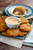 Sweet Potato Fritters with Sriracha Mayo Sweet Potato Fritters with Sriracha Mayo