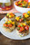 Crab Cakes with Mango Pepper Relish Crab Cakes with Mango Pepper Relish