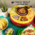 Nostalgia Taco Tuesday Heated Lazy Susan Taco Bar Serving Set for a Party