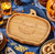 Halloween Baked Brie En Croûte Mummy with Pumpkin or Ghost Bamboo Serving Tray - Cranberry, Orange & Pecans, Serves 6 - 8
