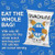 SNACKLINS Plant Based Crisps SEA SALT & VINEGAR - Only 90 Calories Per Bag, Gluten Free, Grain Free, 100% Kosher For Passover, Vegan Healthy Snacks, Crunchy Puffed Snack - Pack of 12