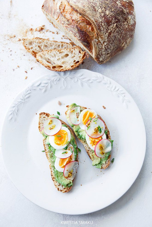 Avocado, Egg & Radish Toast