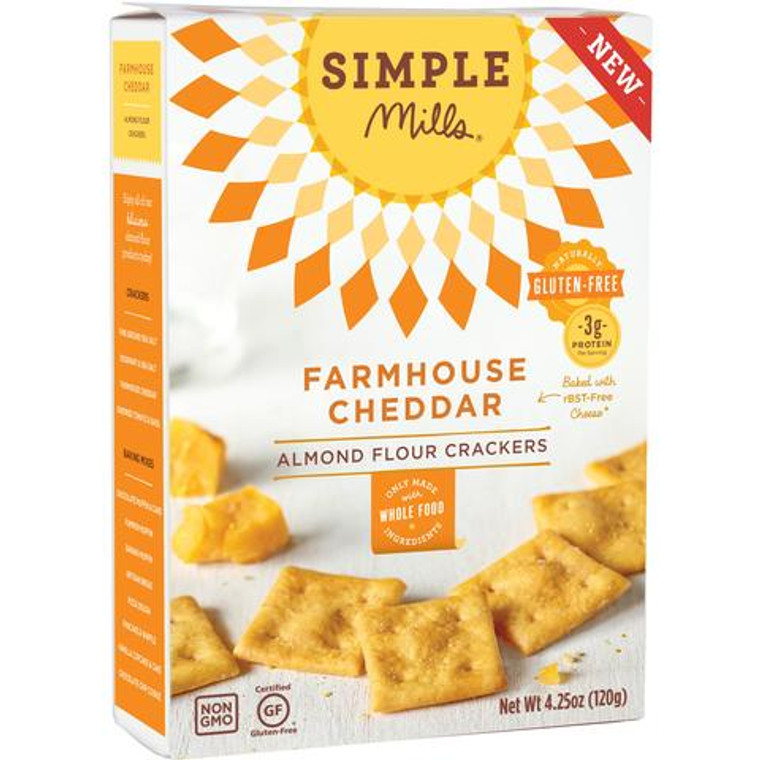 Farmhouse Cheddar Almond Flour Crackers