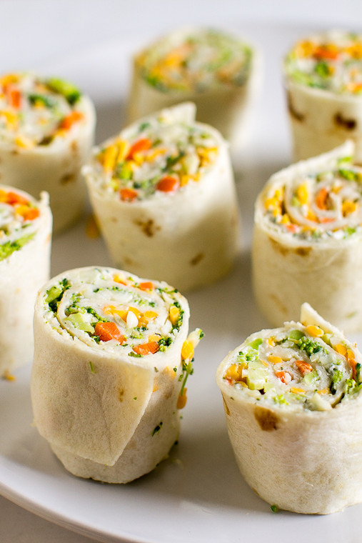 VEGETABLE TORTILLA ROLL UPS