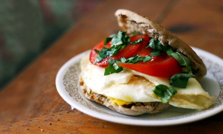 Caprese Egg Breakfast Sandwich