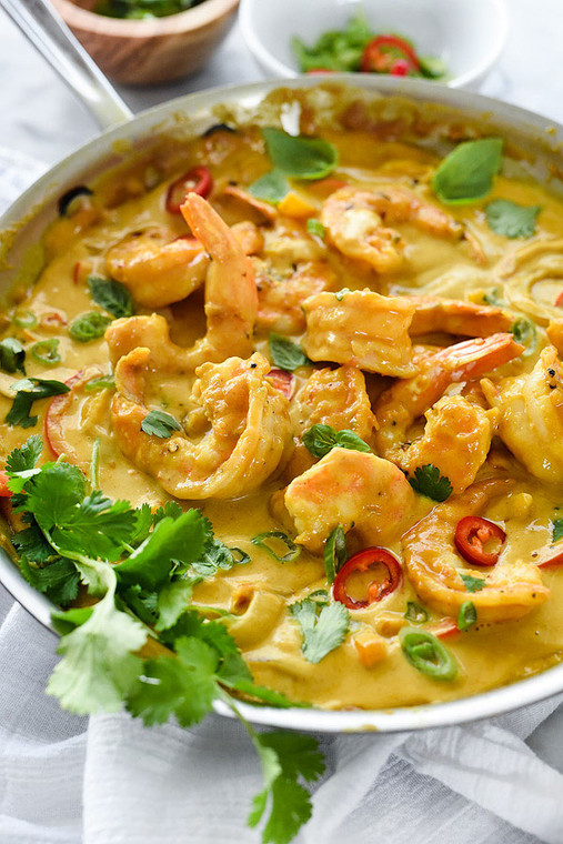 Shrimp In Thai Coconut Sauce