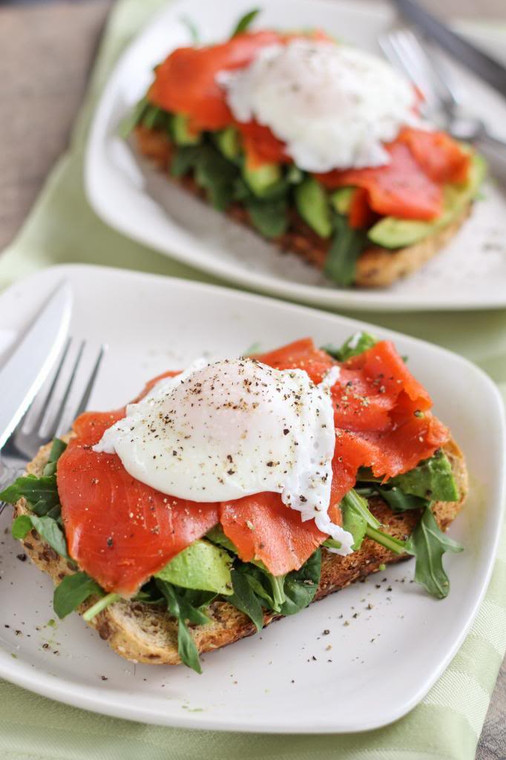 Smoked Salmon & Avocado Egg Sandwich